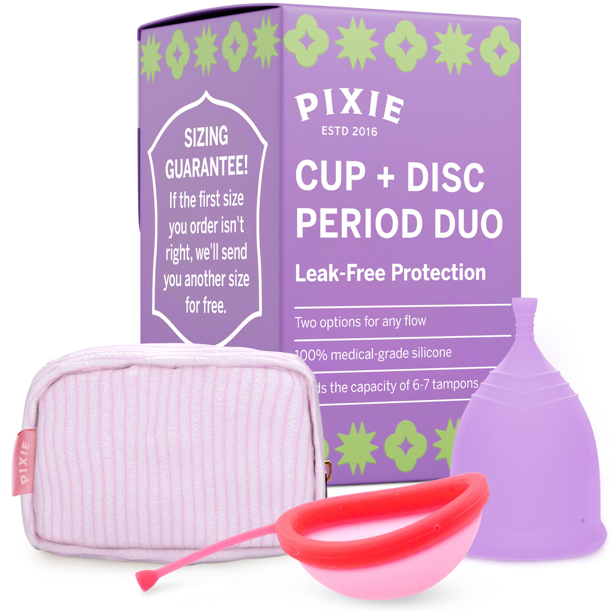 Pixie Period Duo | The Goldilocks Choice for Cup & Disc Users – Pixie Cup
