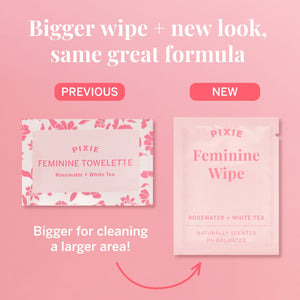Individually Wrapped Wipes - Rosewater