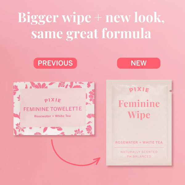 Individually Wrapped Wipes - Rosewater