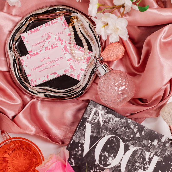 Individually Wrapped Rose Wipes