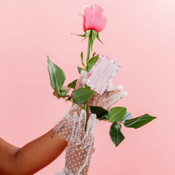 Individually Wrapped Rose Wipes